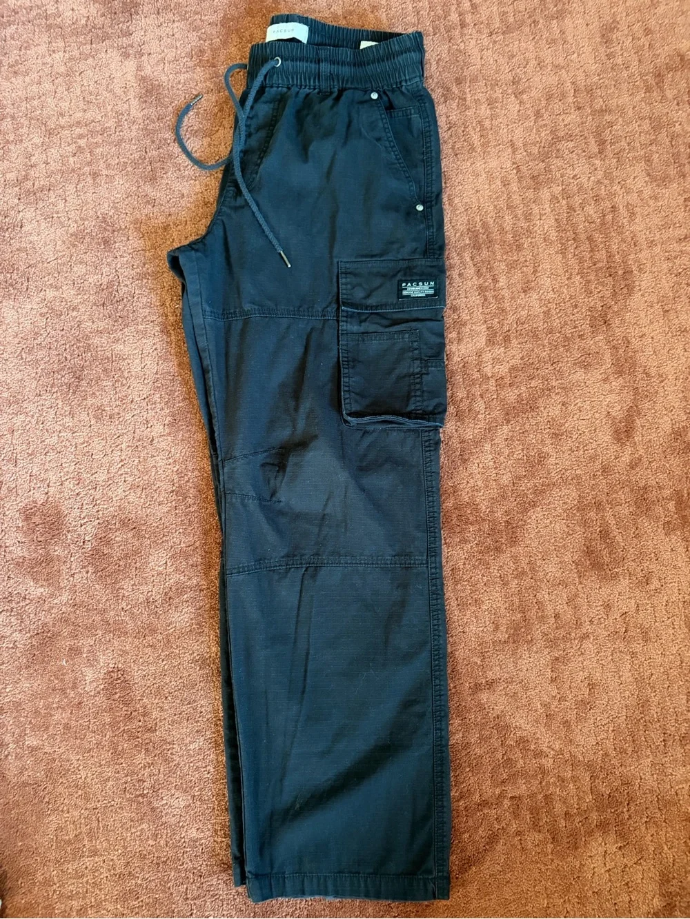 PacSun Men’s Black Relaxed Cargo Joggers
